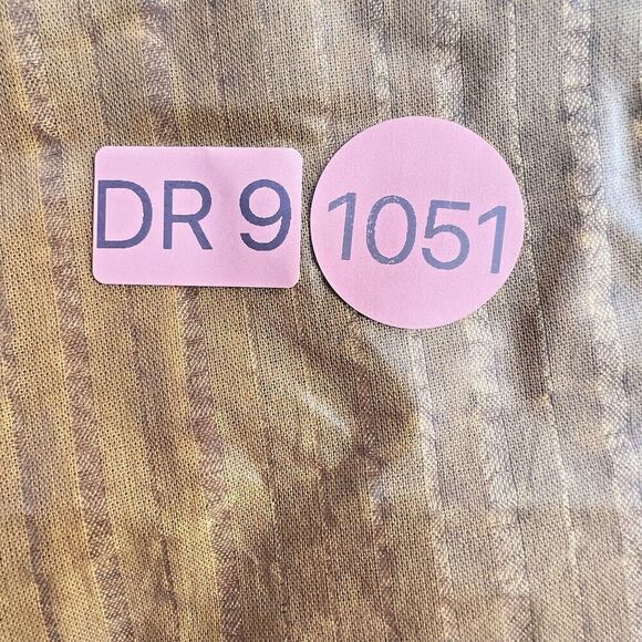 Lauren Conrad Dreamy Gold Ruffled Shoulder Tie Front Womens Blouse Shirt L - Picture 8 of 8